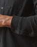 Men's Premium Slub Button Up Long Sleeve - Black